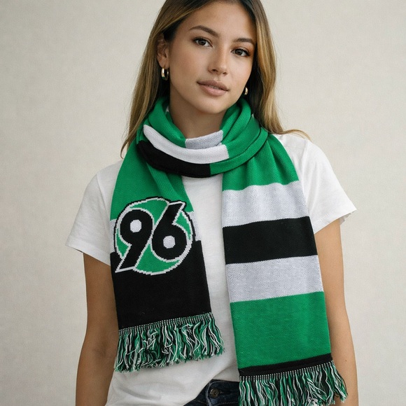 Accessories - Green and Black Striped 96 Soccer Scarf